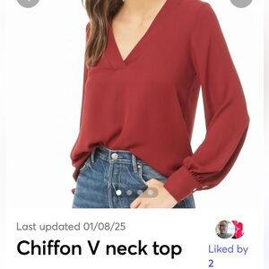 Forever 21 Red V-Neck Sweater